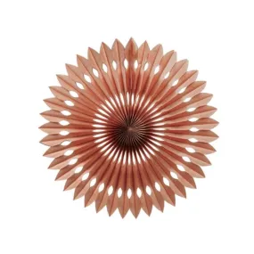 1 Pack Rose Gold Hanging Fan Met - 40cm