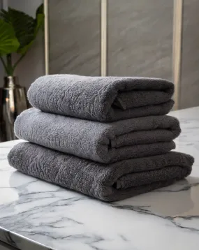 100% Cotton Towels - Charcoal