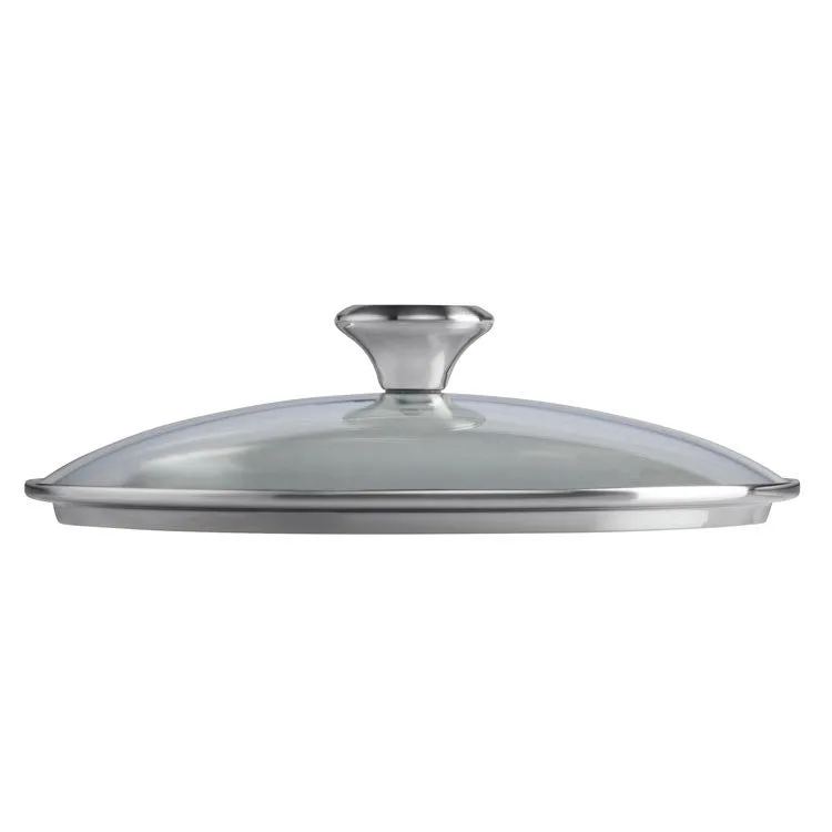 10" Glass Lid with Stainless Steel Knob