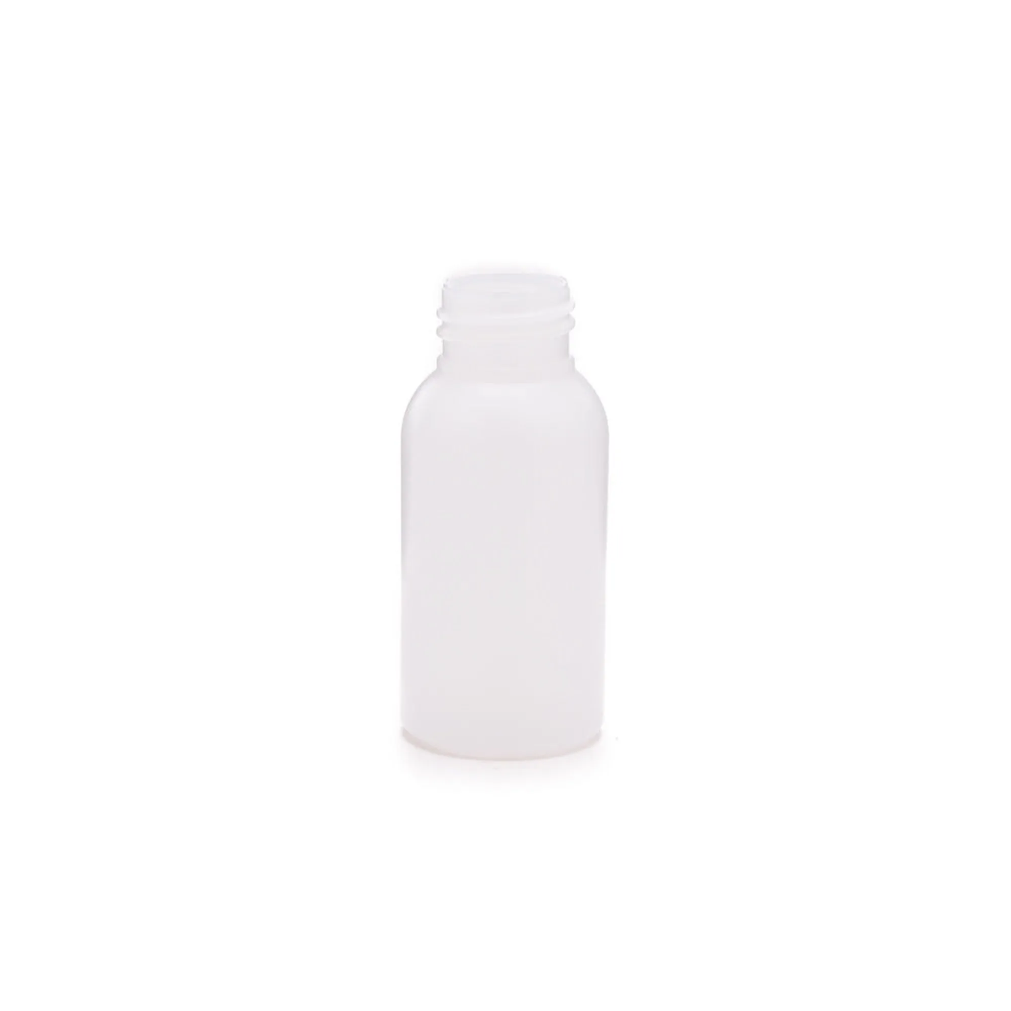 120ml HDPE Plastic Dropper Boston Bottle with White Spout Lid - No Spill Bottle