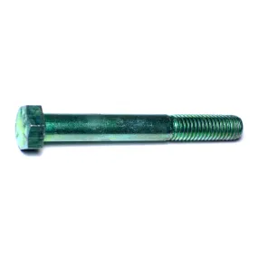 1/2"-13 x 4" Green Rinsed Zinc Grade 5 Hex Cap Screws (40 pcs.)