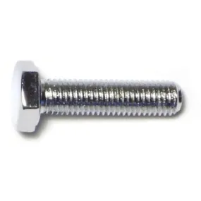 1/4"-28 x 1" Chrome Plated Grade 5 Steel Fine Thread Hex Cap Screws (10 pcs.)