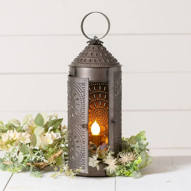 18-Inch Chimney Lantern in Kettle Black