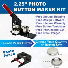 2.25" PHOTO Button Maker Kit