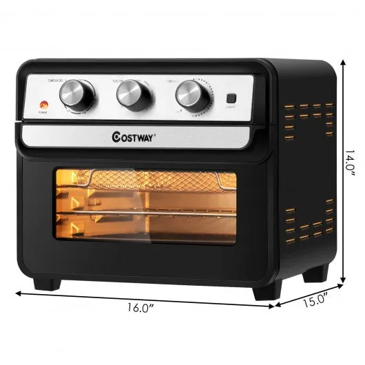 23 QT 6-in-1 Air Fryer Toaster Oven with 9 Accessories