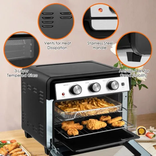 23 QT 6-in-1 Air Fryer Toaster Oven with 9 Accessories