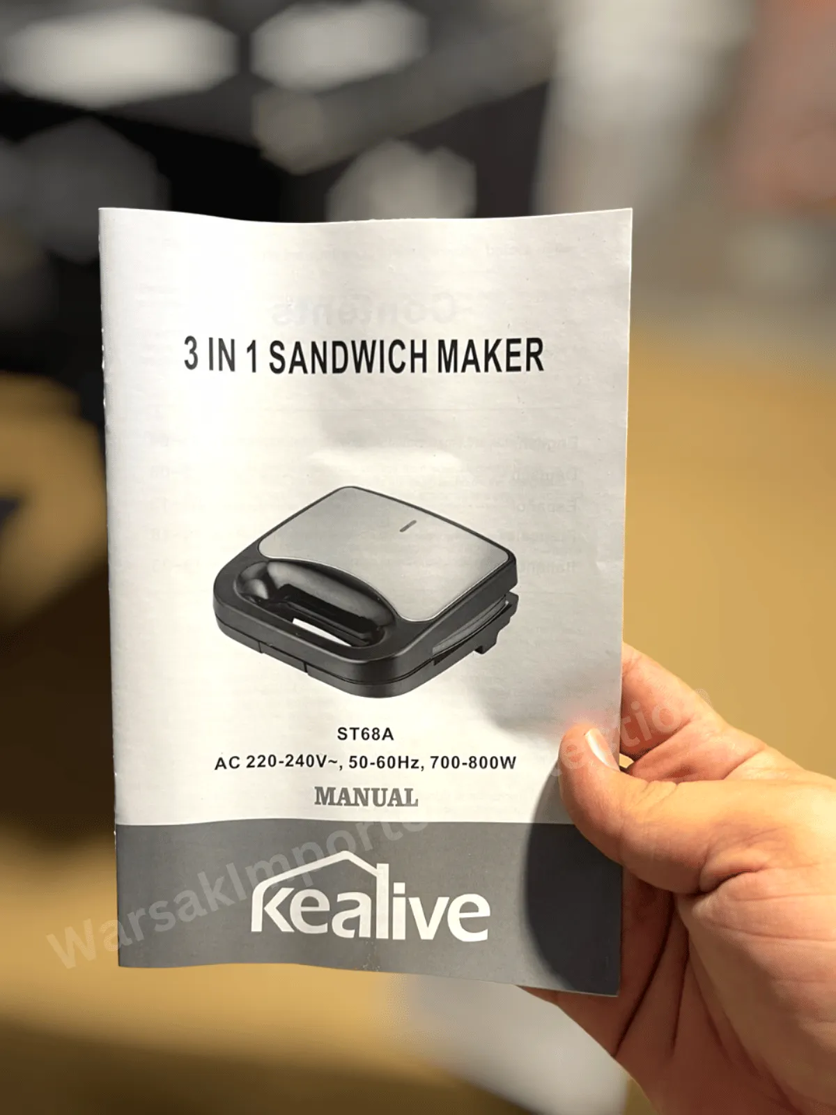 3 In 1 Kealive Sandwich Maker & Grill Maker