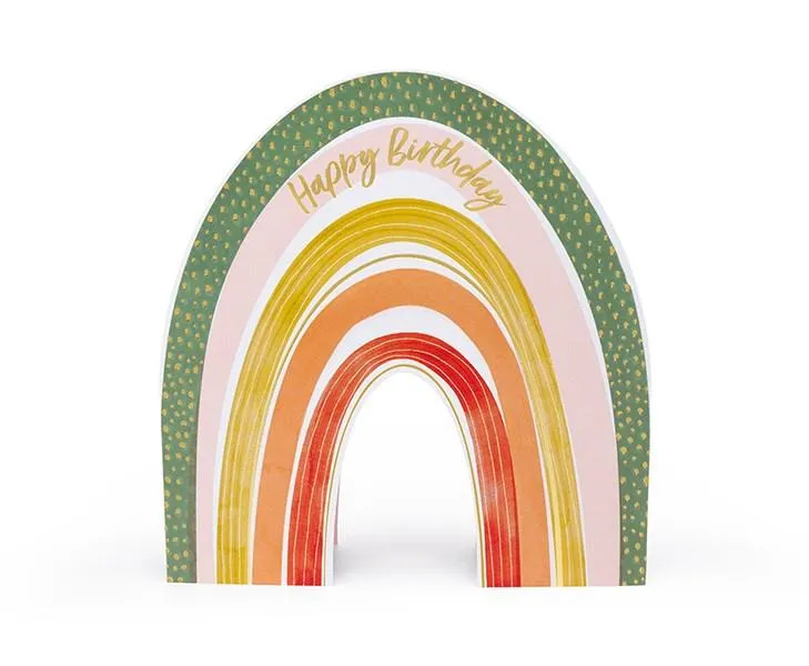 3D Rainbow card