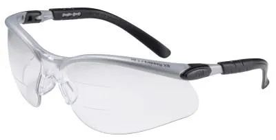 3M™ BX Safety Eyewear,  1.5 Diopter Polycarbon Anti-Fog Lenses, Silver/Black Frame, 11457-00000-20