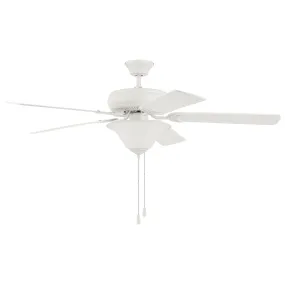 52" Decorator's Choice 2 Light in Matte White w/ Matte White Blades