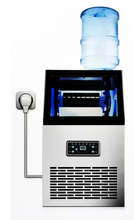 60KG 70KG 80KG Ice Maker Commercial Cube Ice Machine Automatic /Home Ice Machine / For Bar / Coffee Shop / Tea Shop