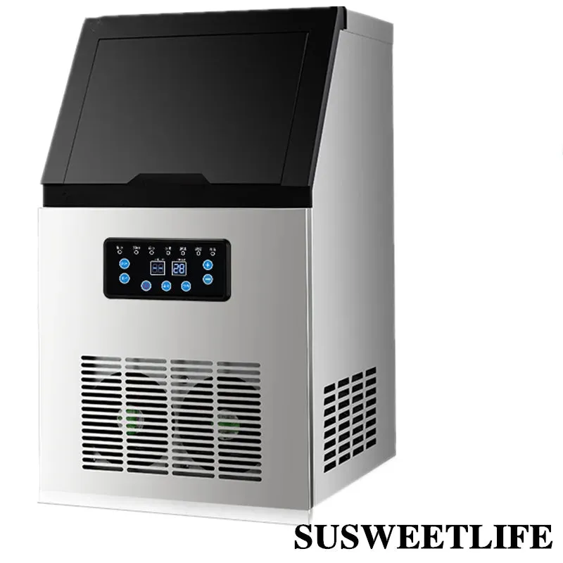 60KG 70KG 80KG Ice Maker Commercial Cube Ice Machine Automatic /Home Ice Machine / For Bar / Coffee Shop / Tea Shop