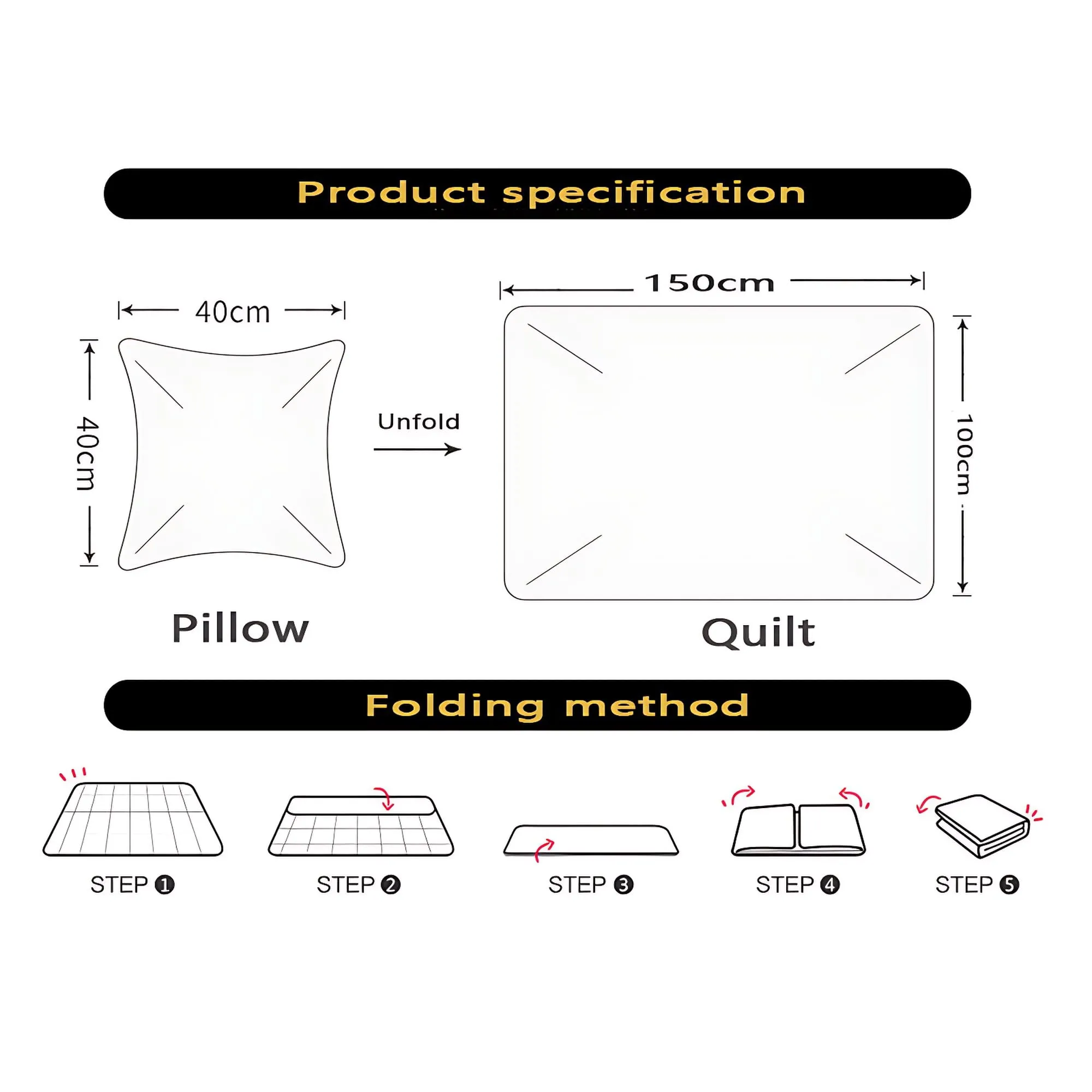 AASHRO MALL Custom Dual-Purpose car Quilt Pillow with Multi-Function for Car Office Napping Blanket Quilt Bedding 2 in 1 Cushion Pillow Portable Foldable Throw Pillow with Zipper (4)