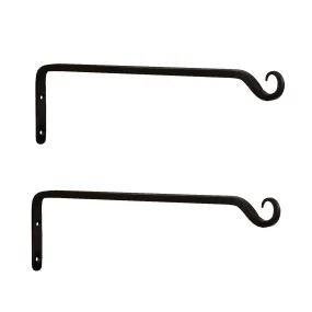 Achla Designs Straight Upcurled Bracket, 15-in 2-Pack