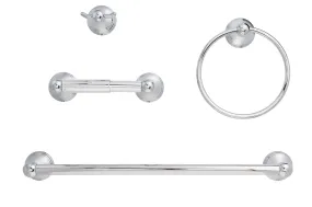 Alexandria Chrome Bathroom Hardware Set