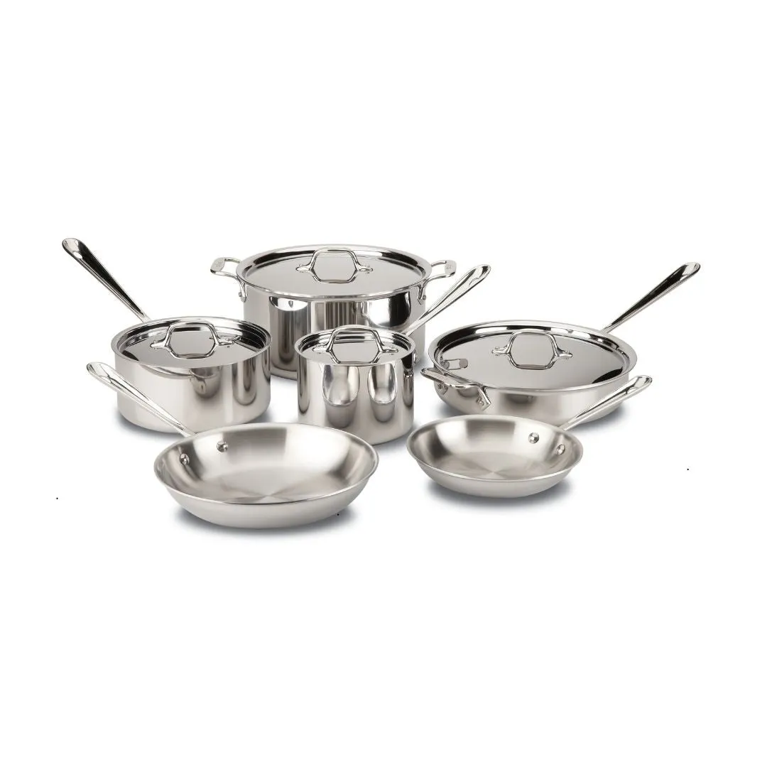 All-Clad D3 Stainless Steel 10-Piece Cookware Set