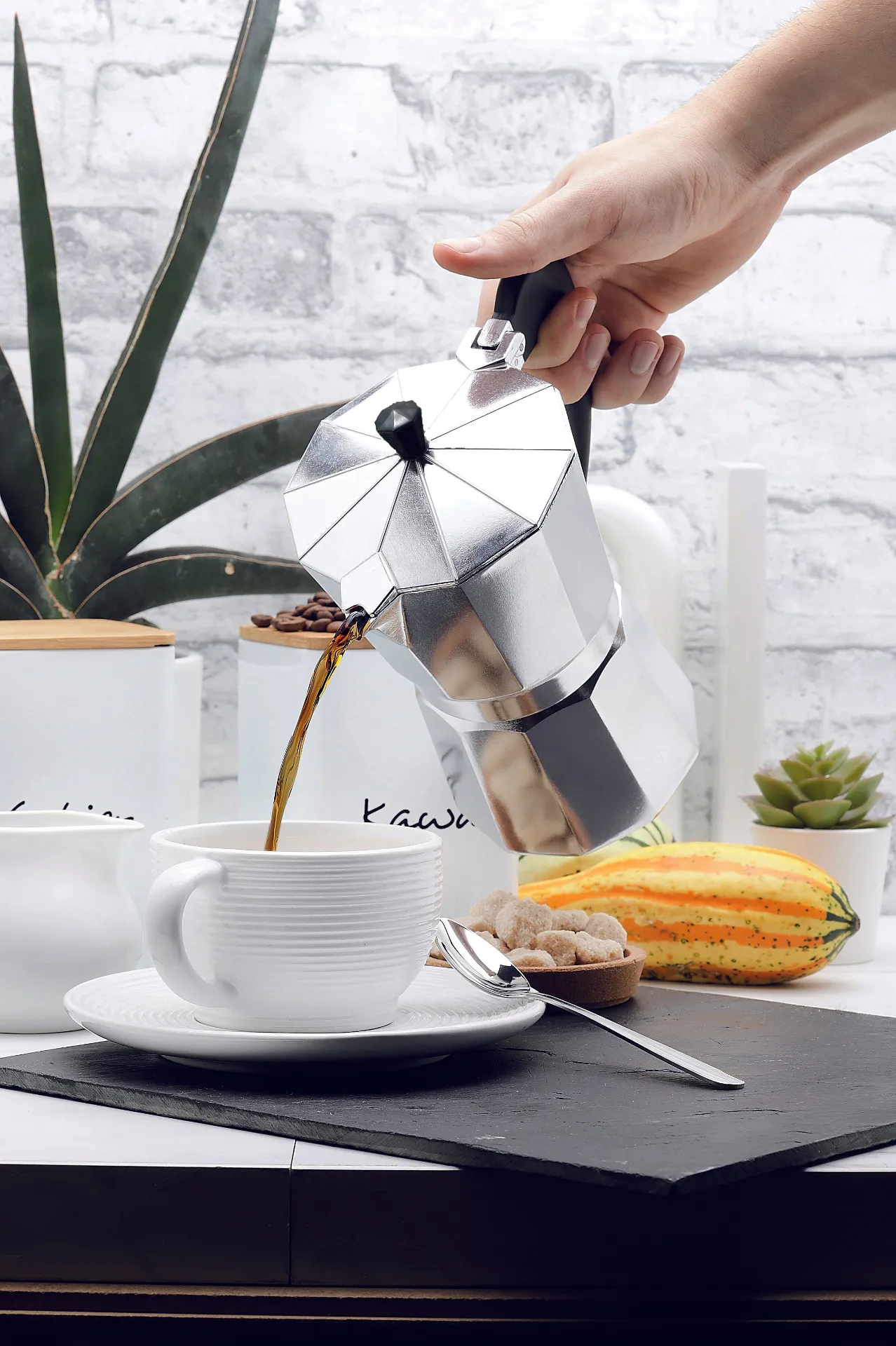 Aluminum Coffee Maker - 4 Sizes