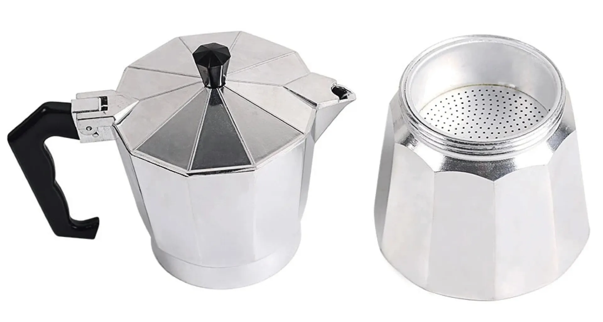 Aluminum Coffee Maker - 4 Sizes