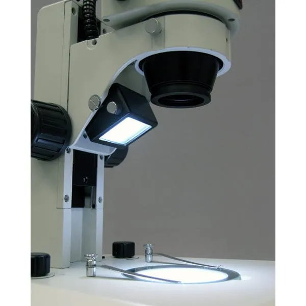 AmScope New Microscope Table Rack Stand with Top & Bottom LED Lights