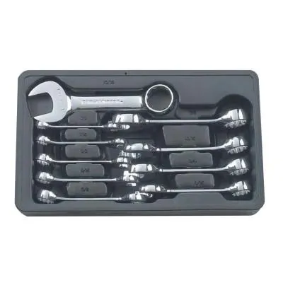 Apex Tool Group 10 Pc Combination Non-Ratcheting Wrench Sets, 12 Point, SAE, 81905