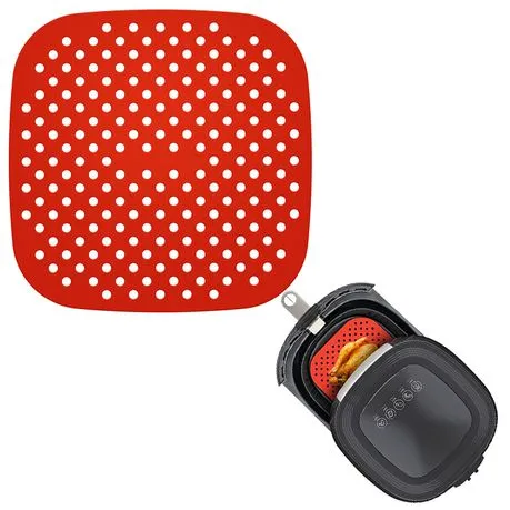 Aqua Silicone Air Fry Liner Mats Square  19x19cm