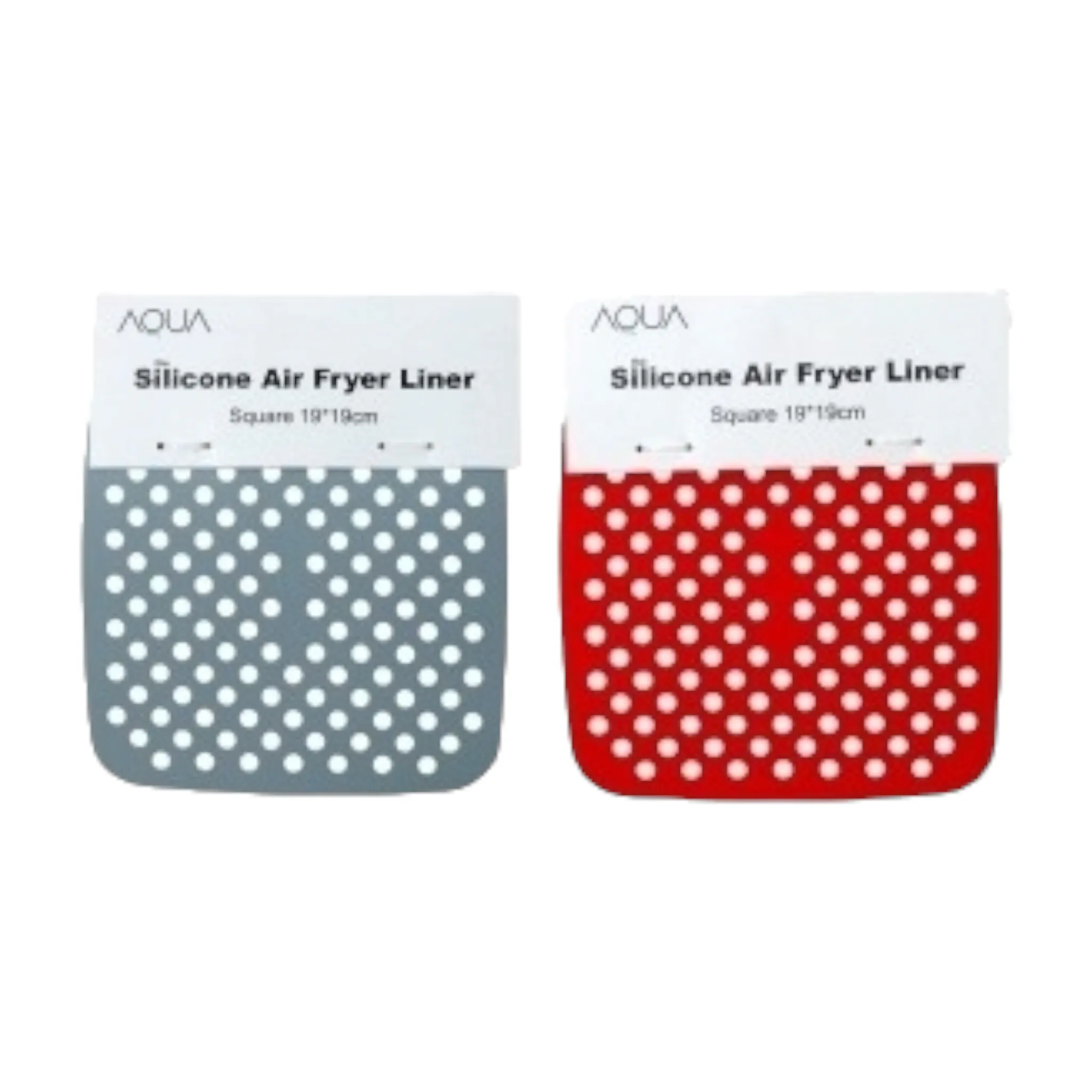 Aqua Silicone Air Fry Liner Mats Square  19x19cm