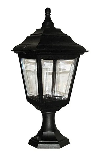 Ard Black Pedestal/Porch Lantern - ID 8272