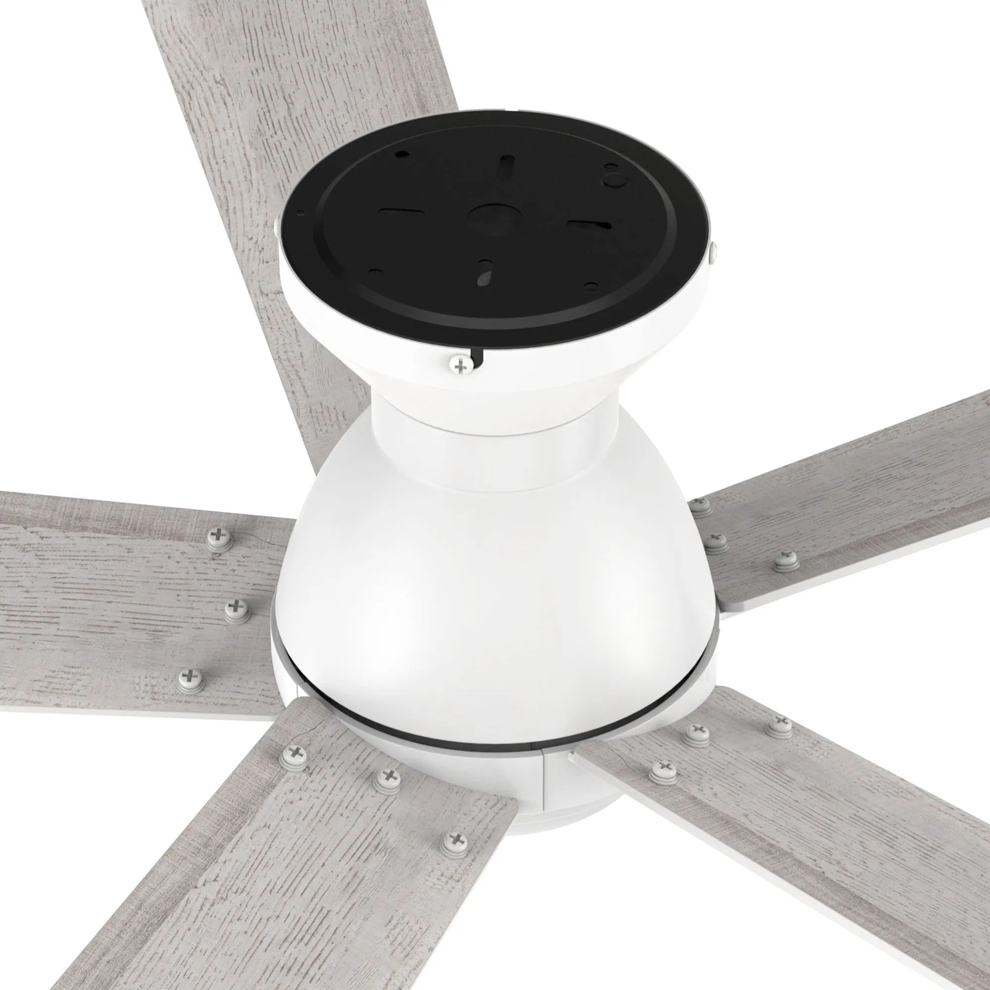 Armoy Low Profile Ceiling Fan with LED Light and Remote 52 inch