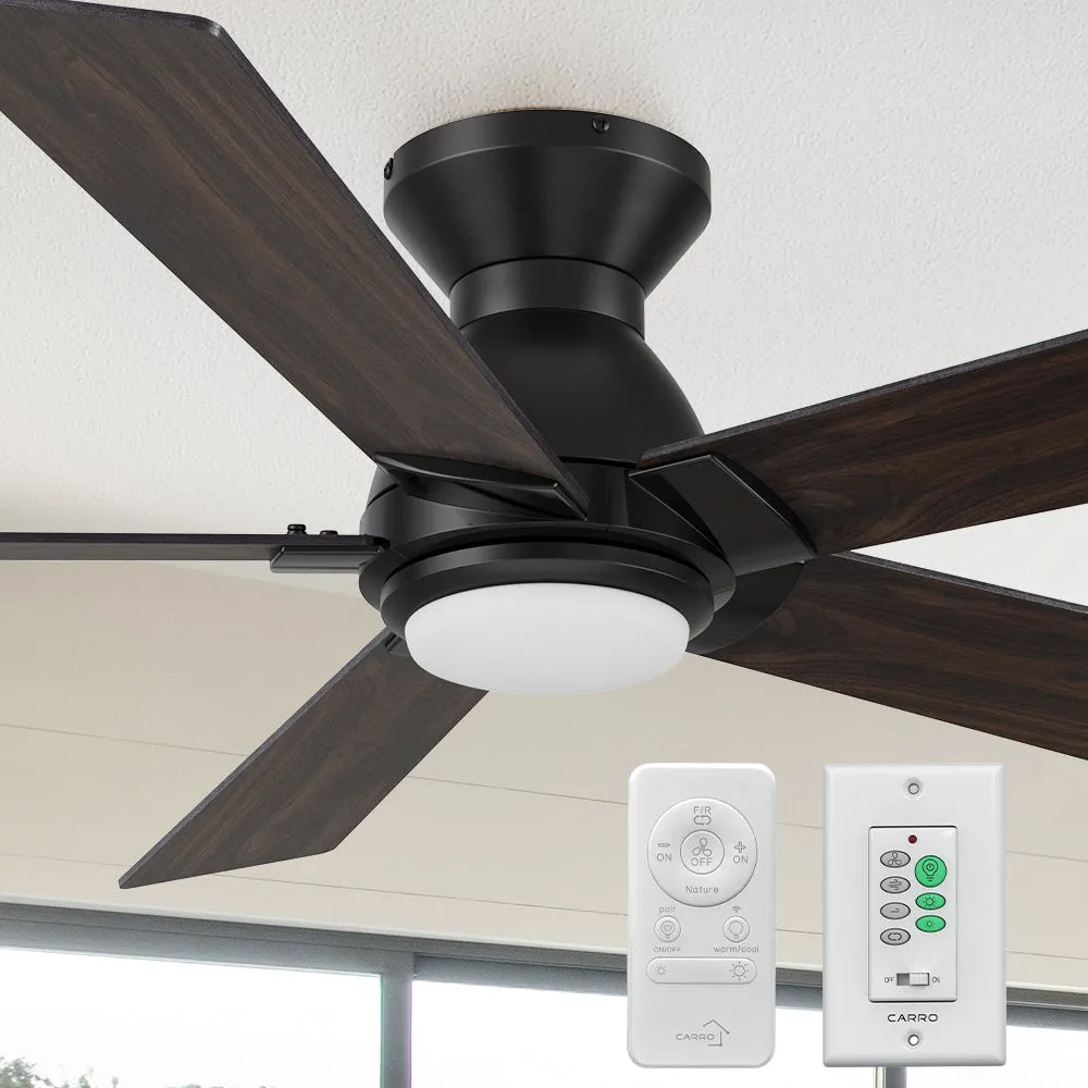 Aspen Ⅱ Low Profile Outdoor/Indoor Smart Ceiling Fan with LED Light 52”