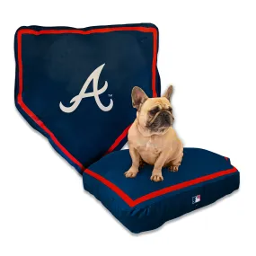 ATLANTA BRAVES NAP CAP HOME PLATE DOG BED