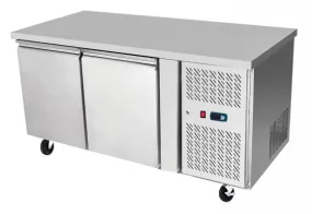 Atosa EPF3422 Underbench Two Door Cooling Fridge Table 1360 mm