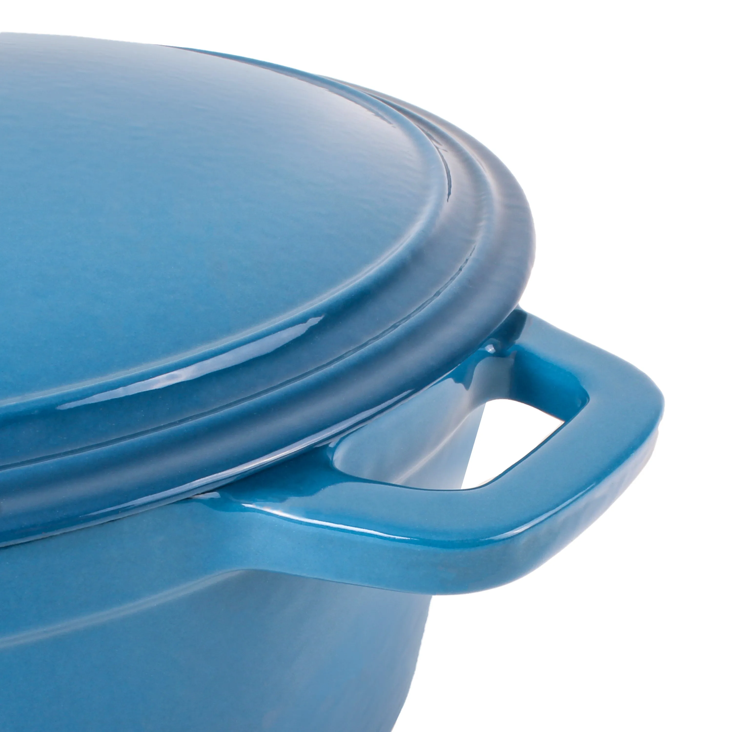 BergHOFF Neo 4pc Cast Iron Cookware Set, 3qt. & 7qt., Blue