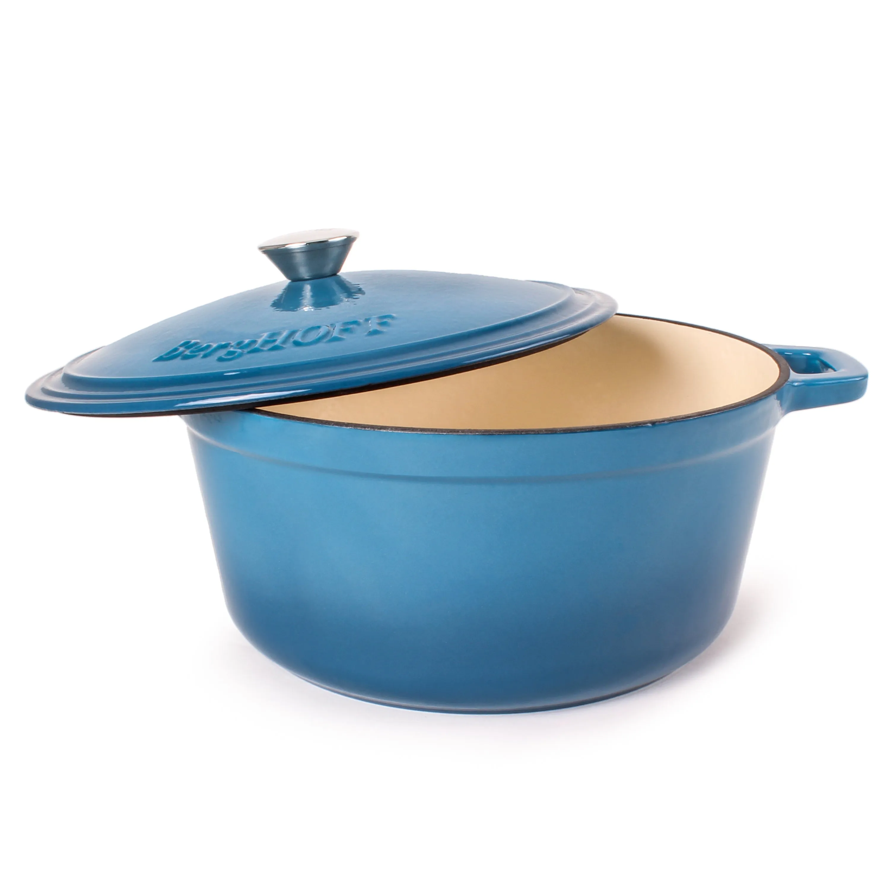 BergHOFF Neo 4pc Cast Iron Cookware Set, 3qt. & 7qt., Blue