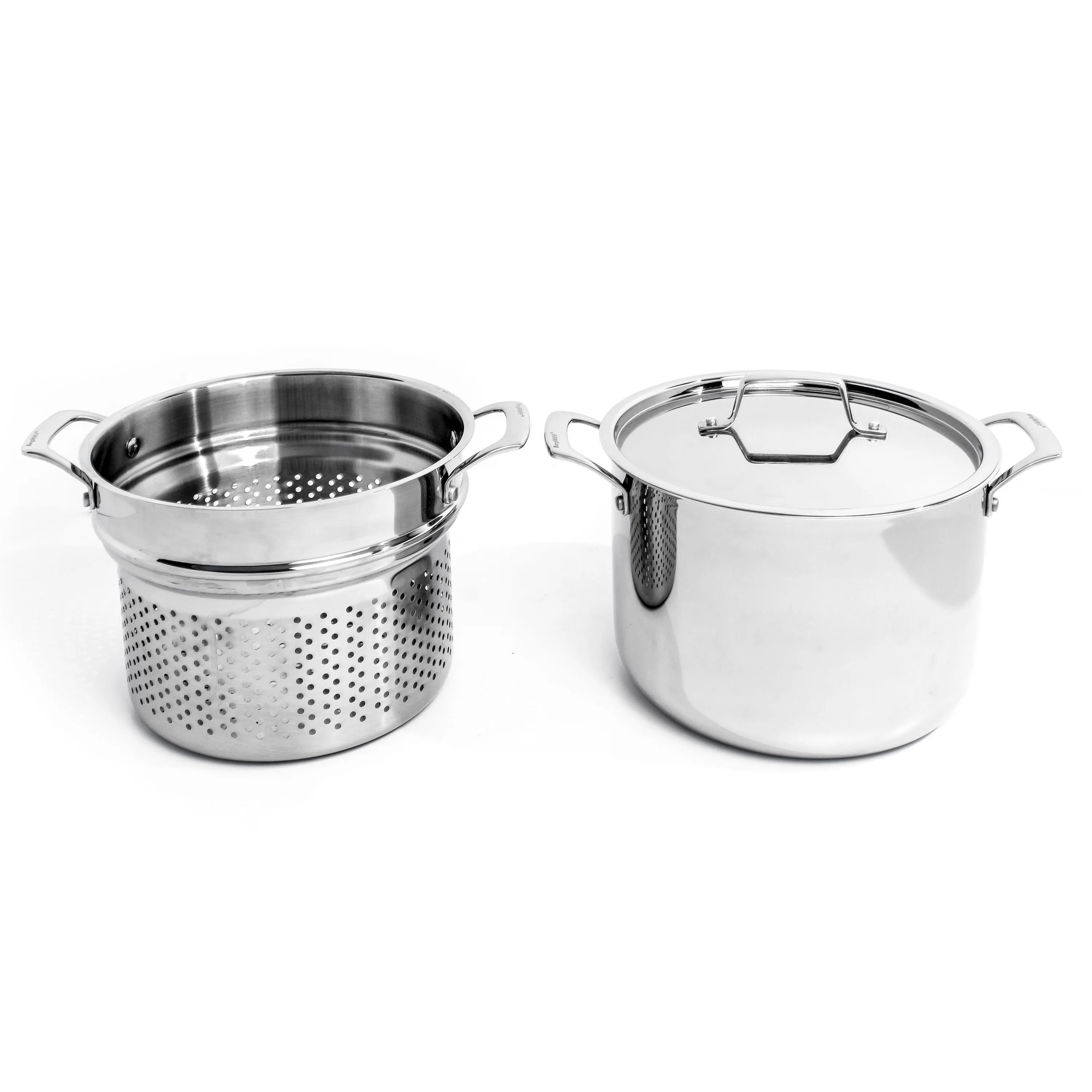 BergHOFF Professional 3Pc Tri-Ply 18/10 Stainless Steel Steamer Set, SS Lid