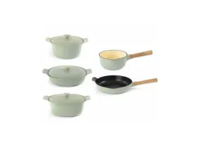 BergHOFF Ron 8Pc Cast Iron Cookware Set, Green