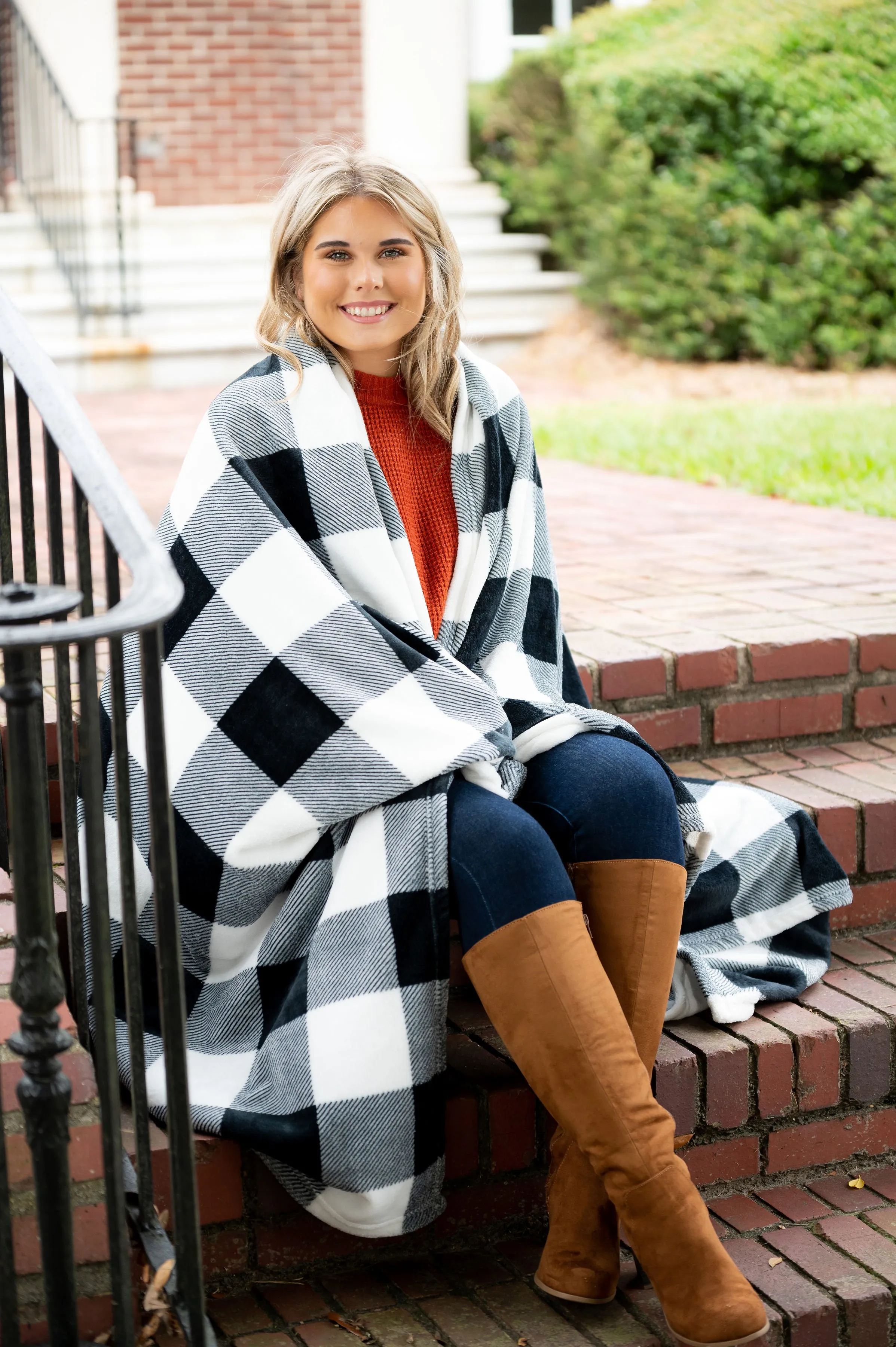 Black Buffalo Check Blanket