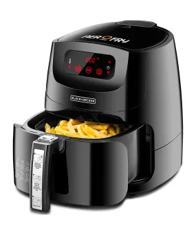 Black Decker, 5 Litre 1.2kg 12-in-1 Multifunction Digital XL Air Fryer AerOfry, Black, AF600