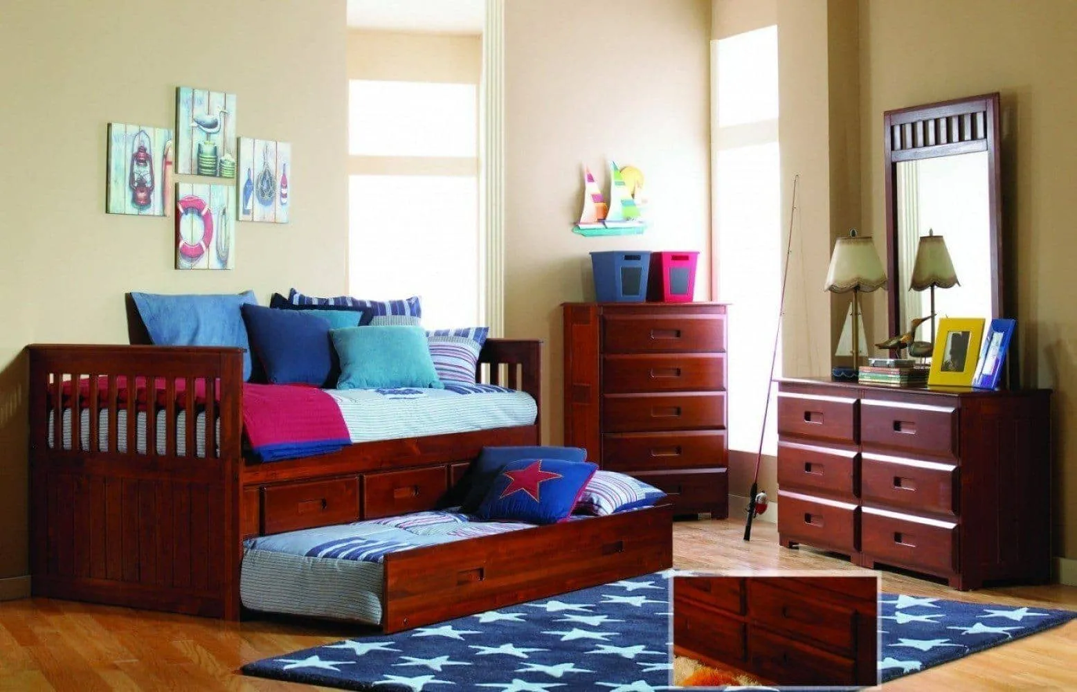 Brayden Captains Bed with Six Storage Drawers