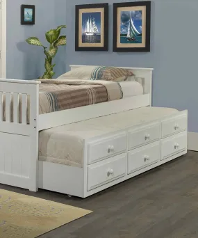 Brinley Captains Bed with Trundle and Storage