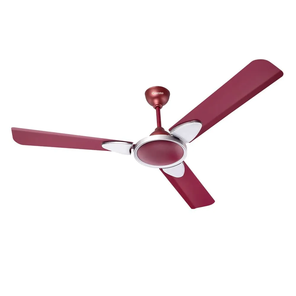 Candes Eco Zest Energy saving Designer 1200 mm / 48 inch Anti-Rust BLDC Ceiling Fan With 2 Yrs. Warranty (Maroon)