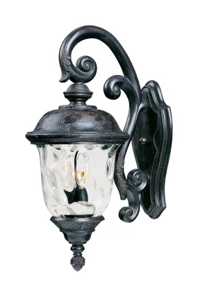 Carriage House VX 3-Light Outdoor Wall Lantern in Oriental Bronze