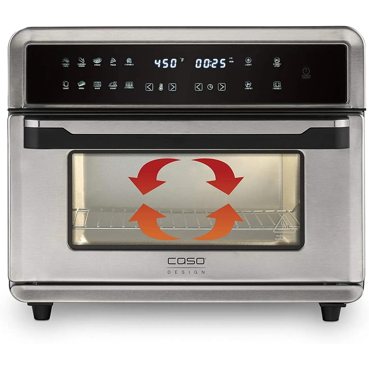 Caso Multi-Method Airfy Oven, Convection Cooker, Toaster - Stainless Steel (13180)