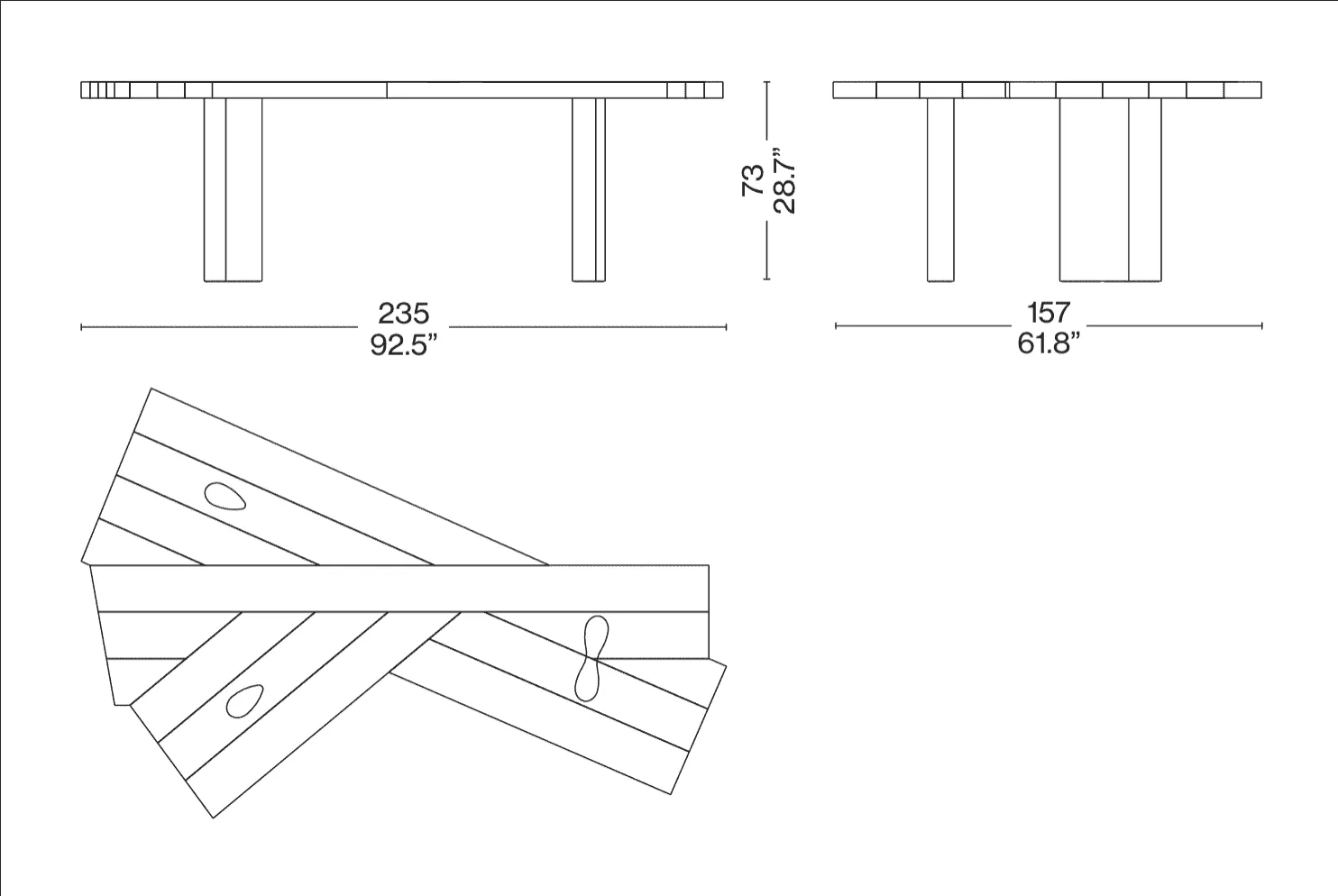 Cassina Ventaglio Table