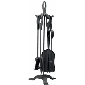 Castle Living Loop 5 Piece Companion Set Black 24 inch/61cm