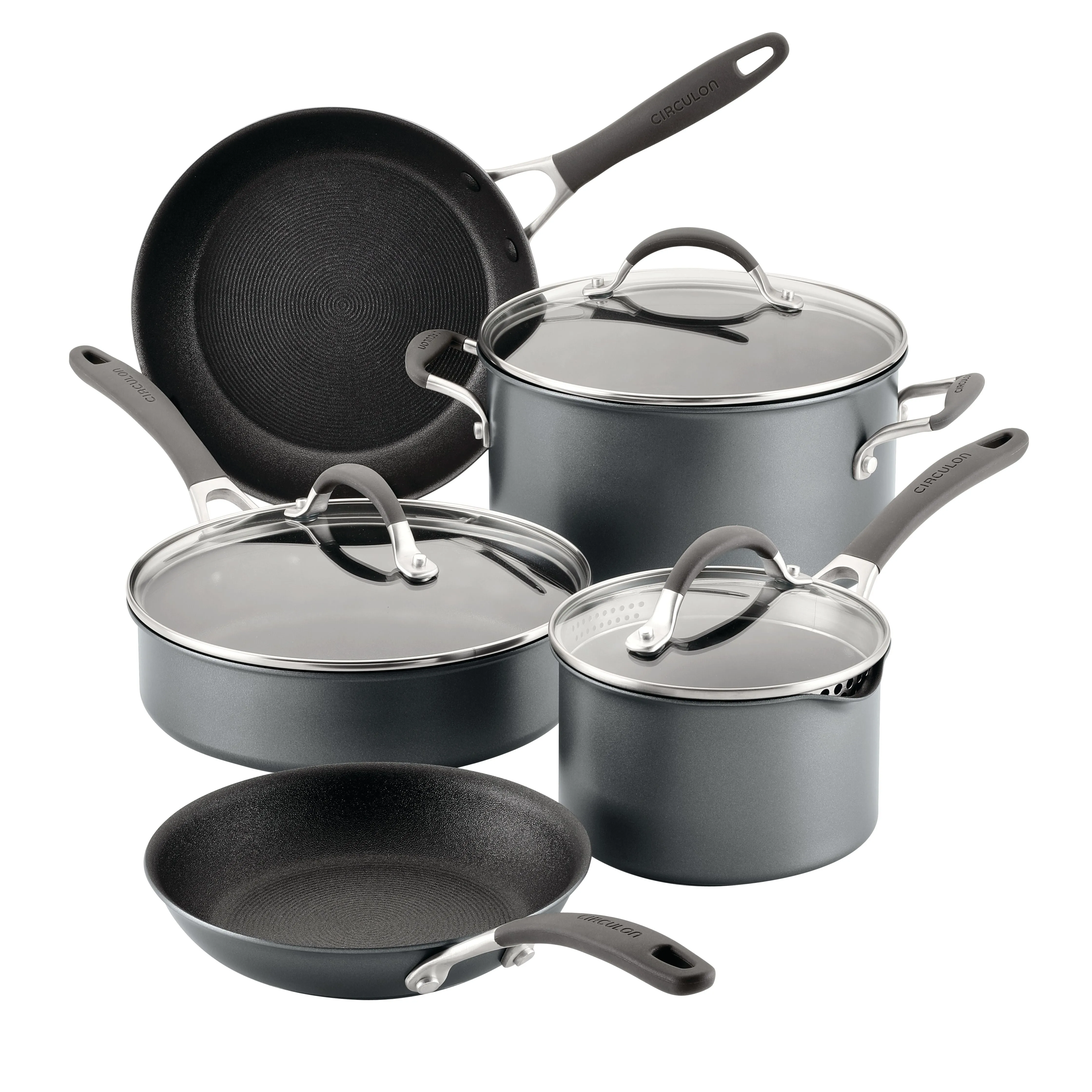 Circulon ScratchDefense A1 Nonstick 8 Piece Cookware Set