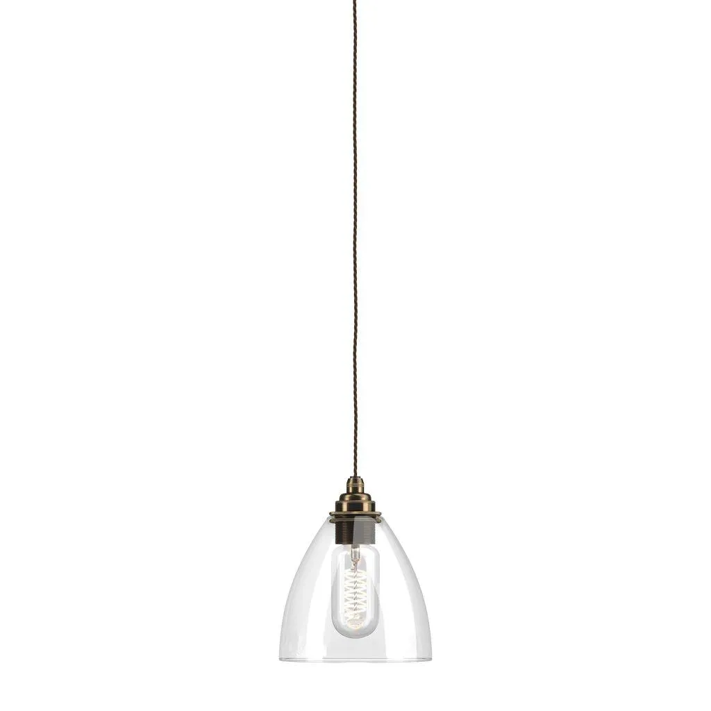 Clear Glass Pendant Light Ledbury