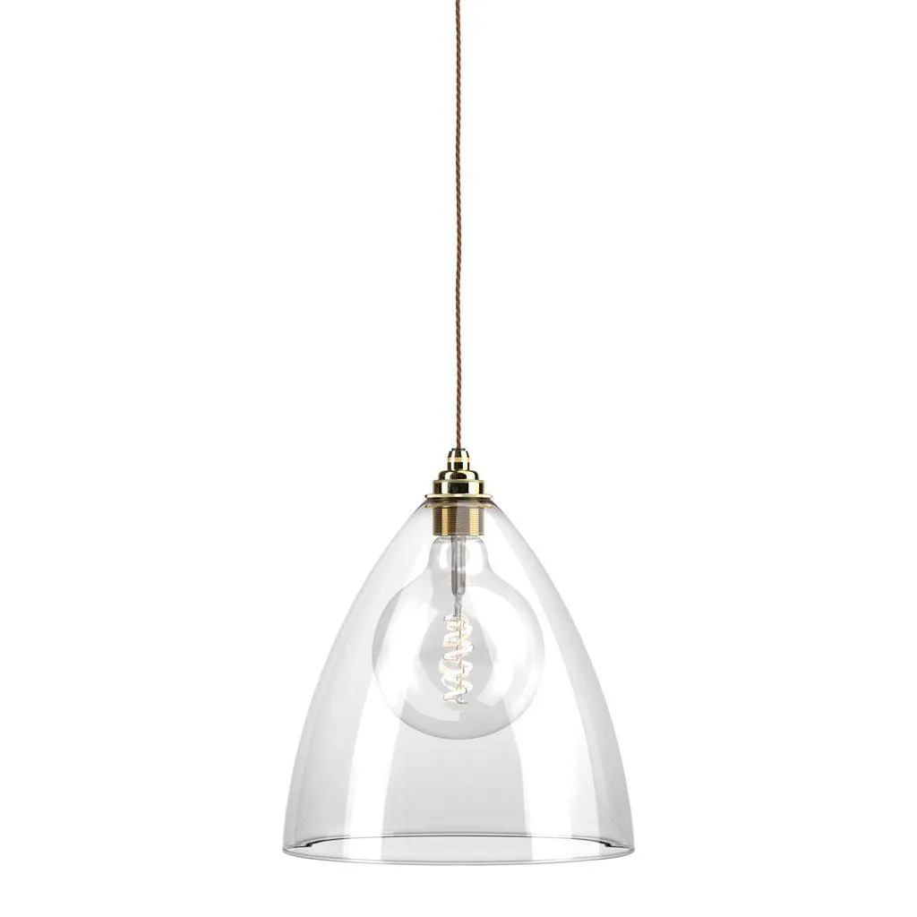 Clear Glass Pendant Light Ledbury