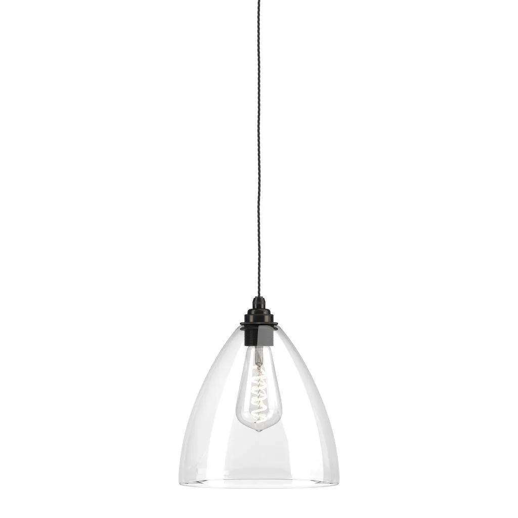 Clear Glass Pendant Light Ledbury