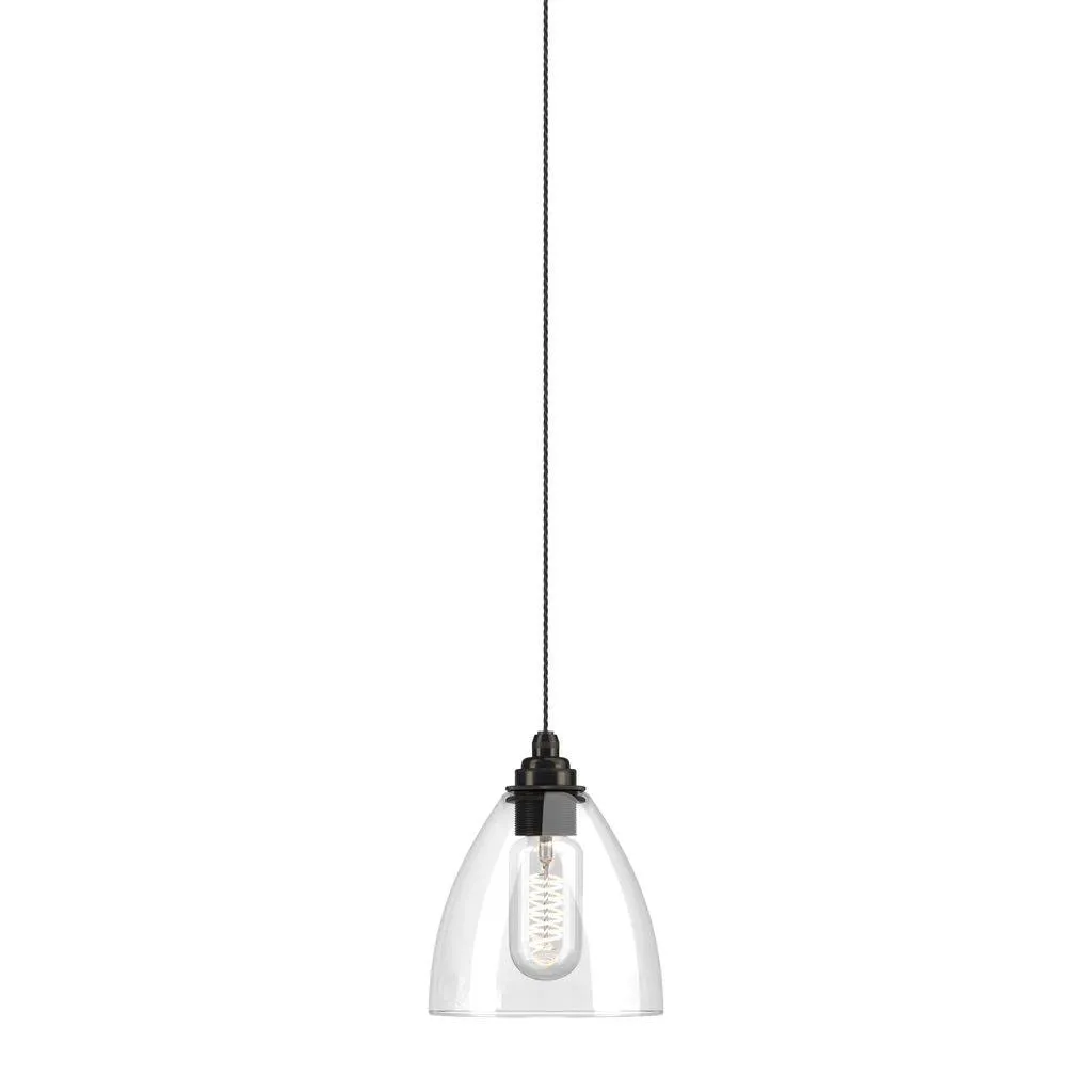 Clear Glass Pendant Light Ledbury