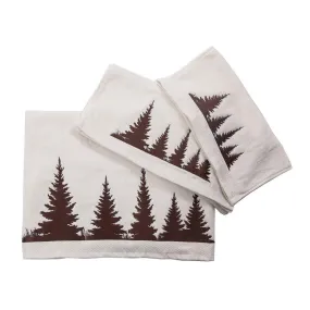 Clearwater Pines 3PC Towel Set, Cream